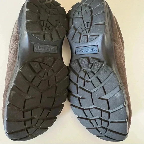 Lands End All Weather Suede Moc Slip On Shoes - Lt Brown Size 7 GUC - Picture 4 of 6